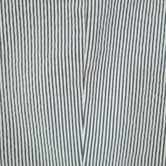 Dalia Pinstripe Blazer Sz L Cotton Blend - Picture 8 of 11